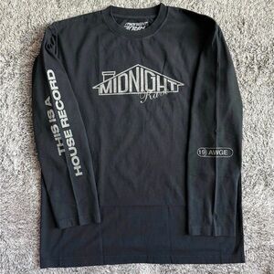 Men’s Midnight Rave Shirt, A$AP Rocky, AWGE, Long Sleeve, Heavyweight, NEW